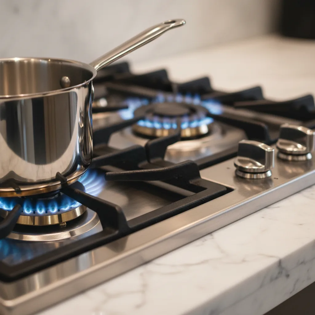 Commercial-grade cooktop burners