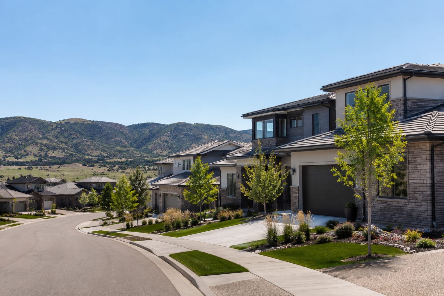 Residential street in RidgeGate, Lone Tree, CO served by phone-scheduled appliance repair