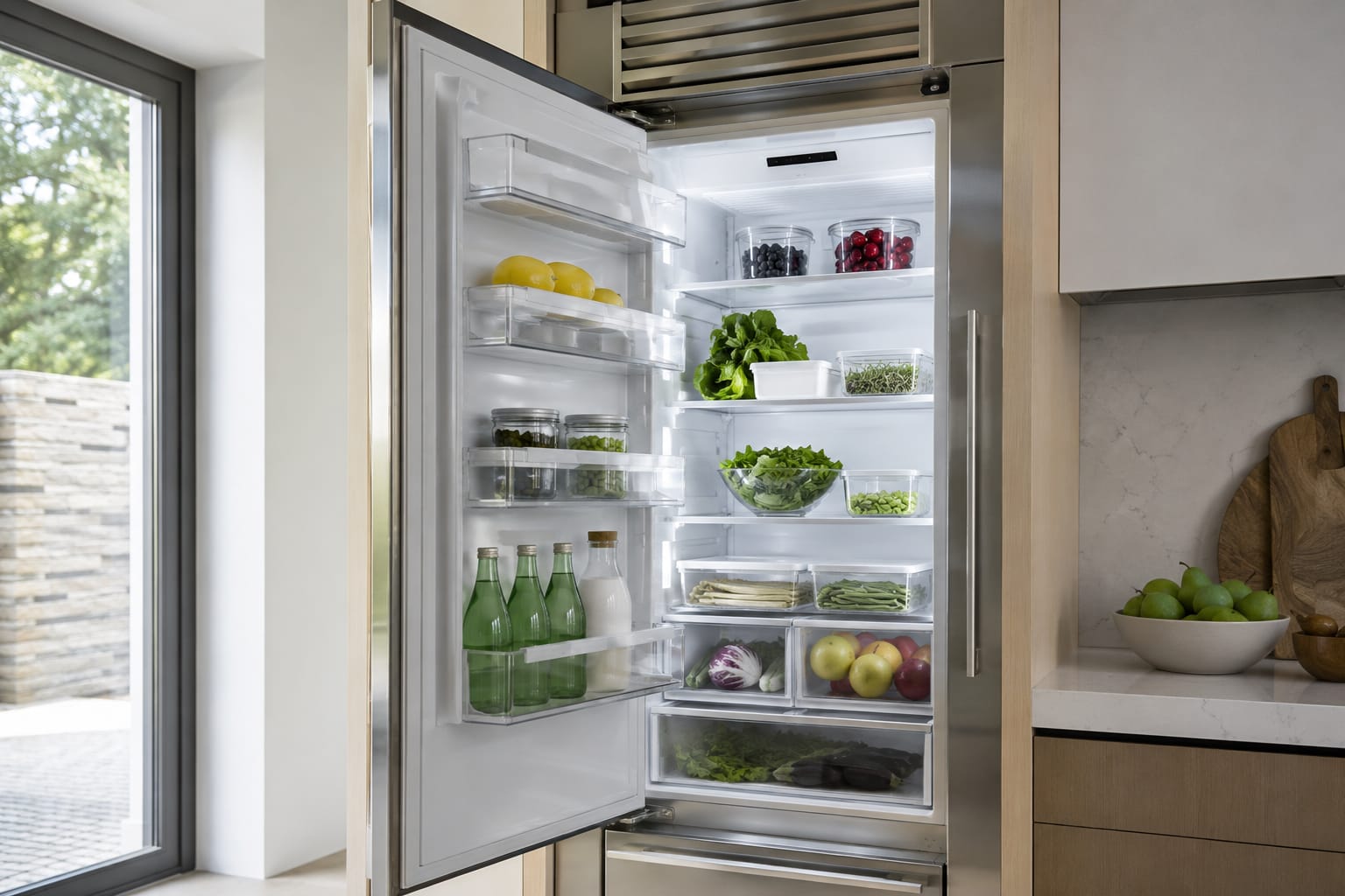 Sub-Zero refrigerator being diagnosed after a phone-scheduled repair call
